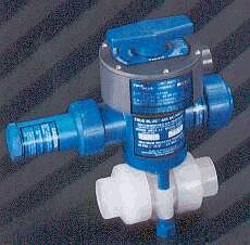 signals the open or closed position of the ball valve