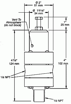 dimensional drawing of the stabilizer